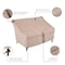 Modern Leisure Monterey Patio Loveseat Cover, 57.5 in. L x 38 in. W x 38 in. H, Beige 2905 - alternate 8